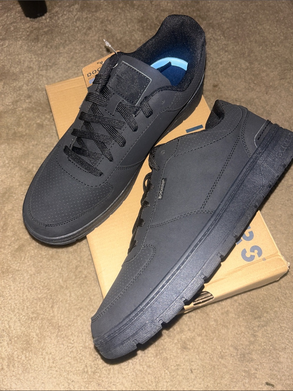 Men's Dockers Black Casual Sneakers - Durable Everyday Comfort